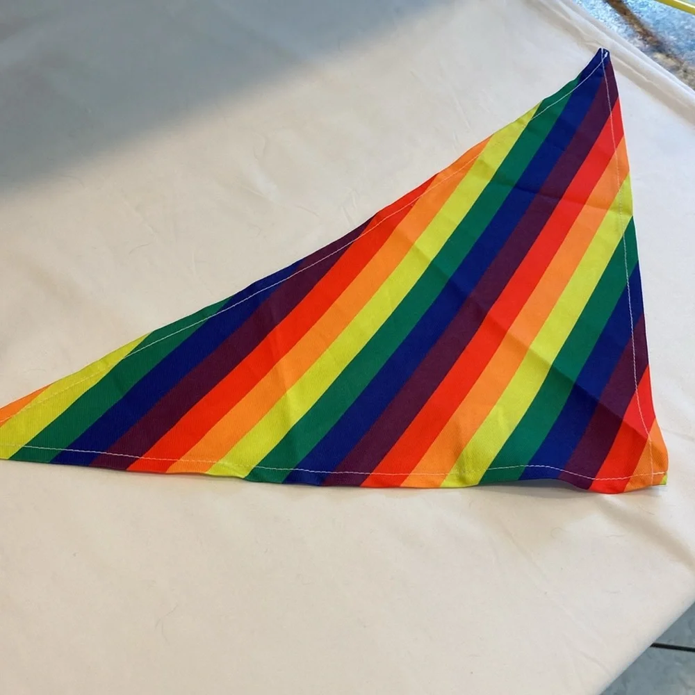 🎀 5/$20 🎀 Hotel Doggy XS/S Rainbow Pride Dog Pet Bandana